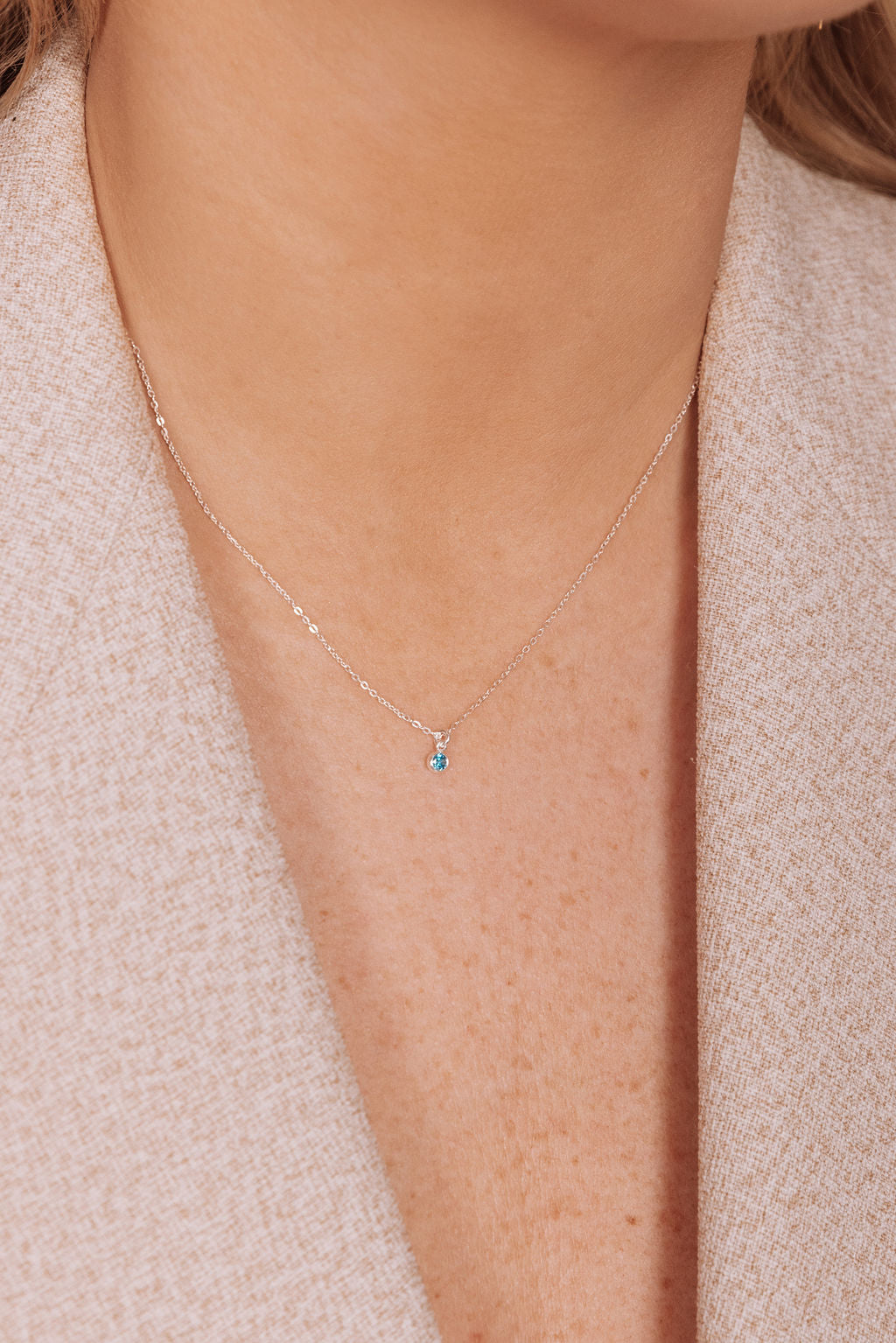 Birthstone Charm Necklace - Granted Quality 