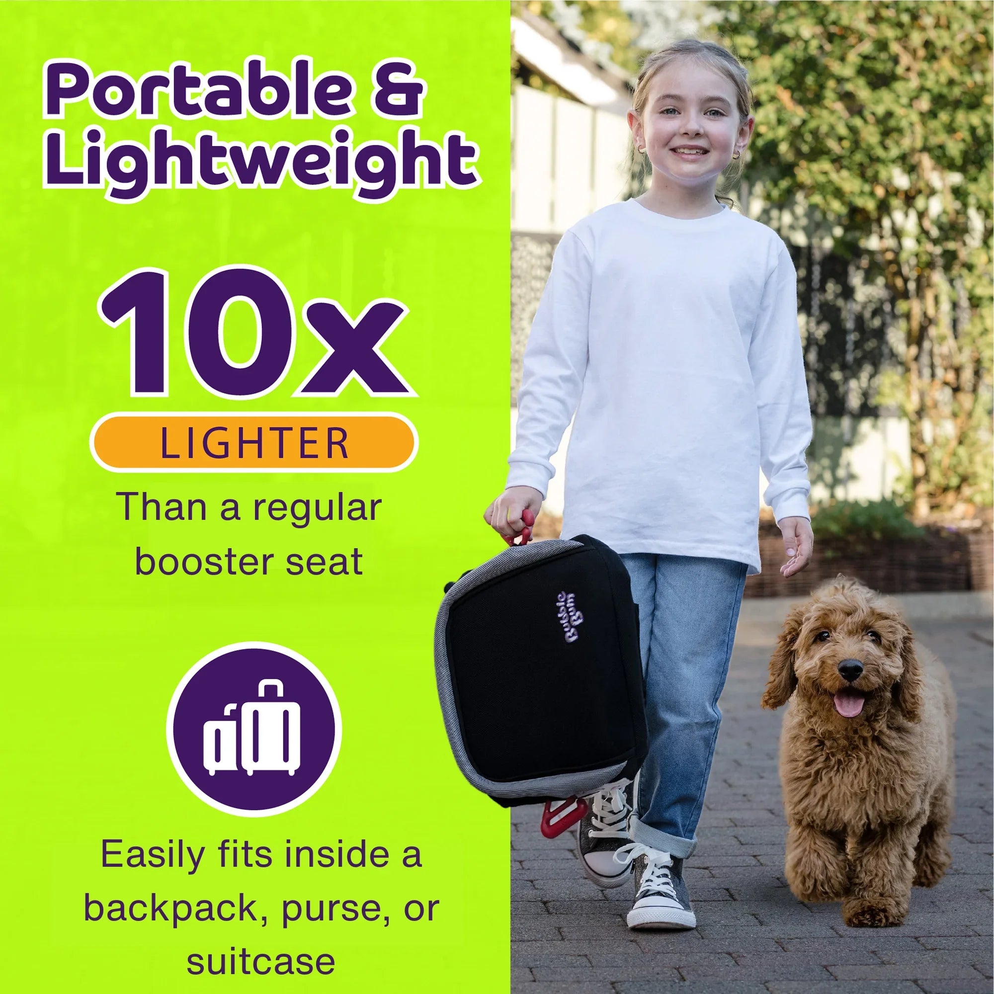 BubbleBum Inflatable Car Booster Seat - Travel Booster Seat - Black Style ✔️ - Granted Quality 