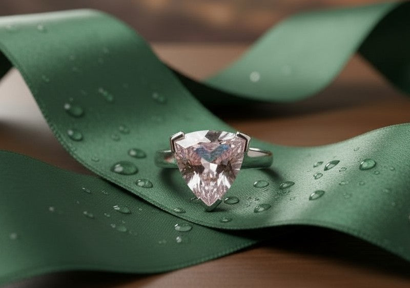 "Infinity" Trilliant Cut Ring Large 10mm - Granted Quality 