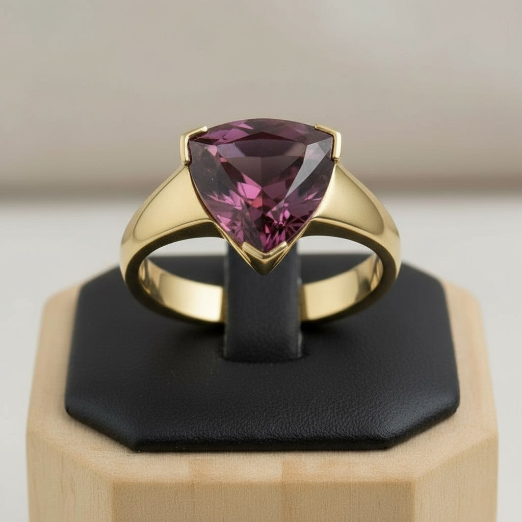 "Infinity" Trilliant Cut Ring Large 10mm - Granted Quality 