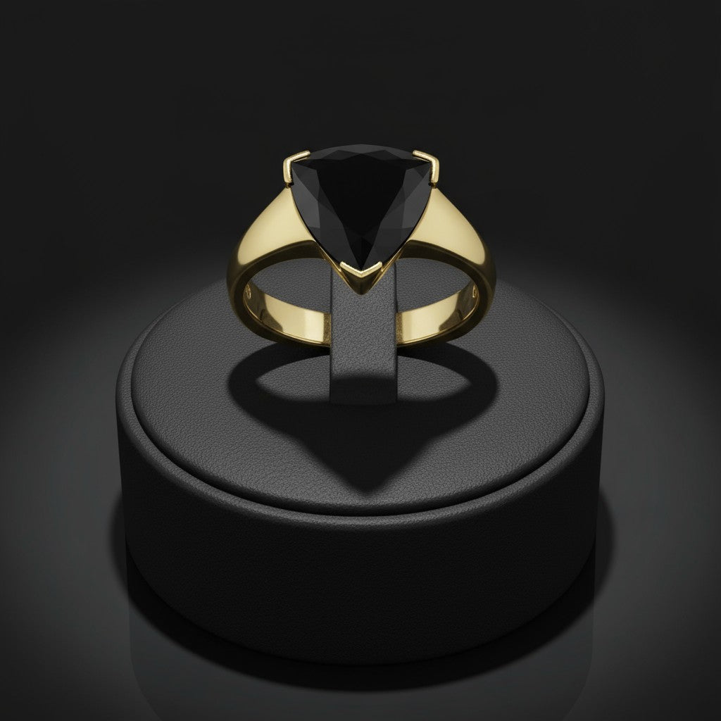 "Infinity" Trilliant Cut Ring Large 10mm - Granted Quality 