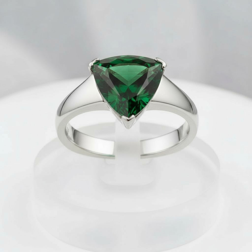 "Infinity" Trilliant Cut Ring Large 10mm - Granted Quality 