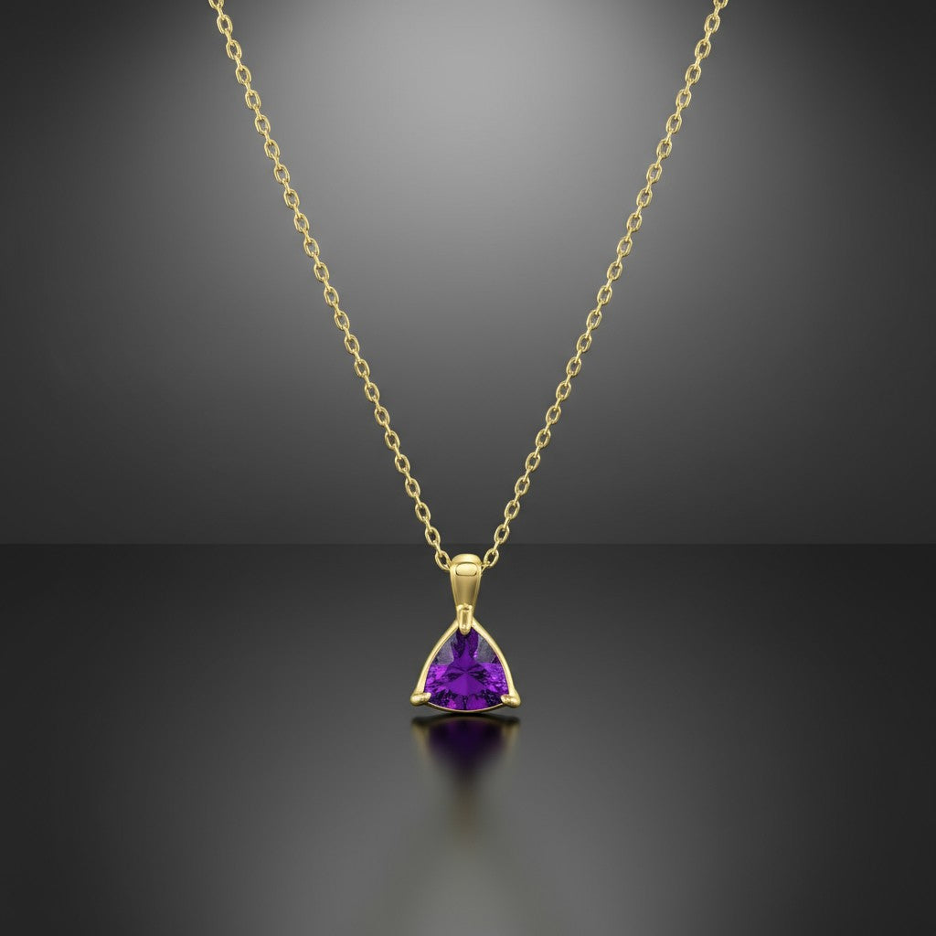 "Infinity" Trilliant Cut Small Pendant 8mm - Granted Quality 