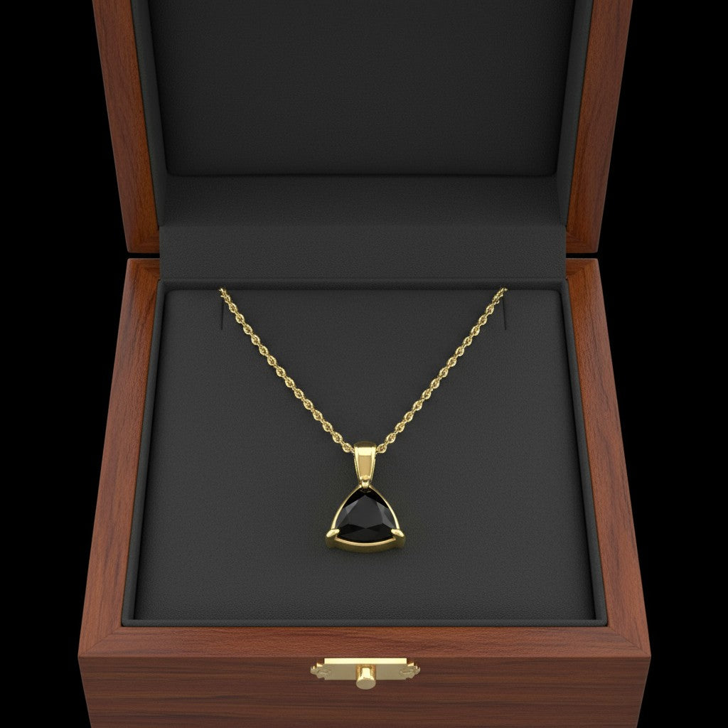 "Infinity" Trilliant Cut Small Pendant 8mm - Granted Quality 