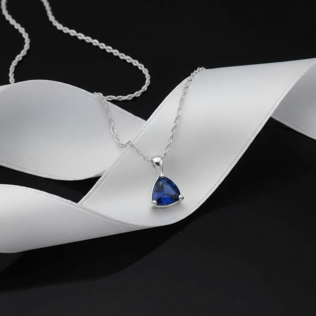 "Infinity" Trilliant Cut Small Pendant 8mm - Granted Quality 