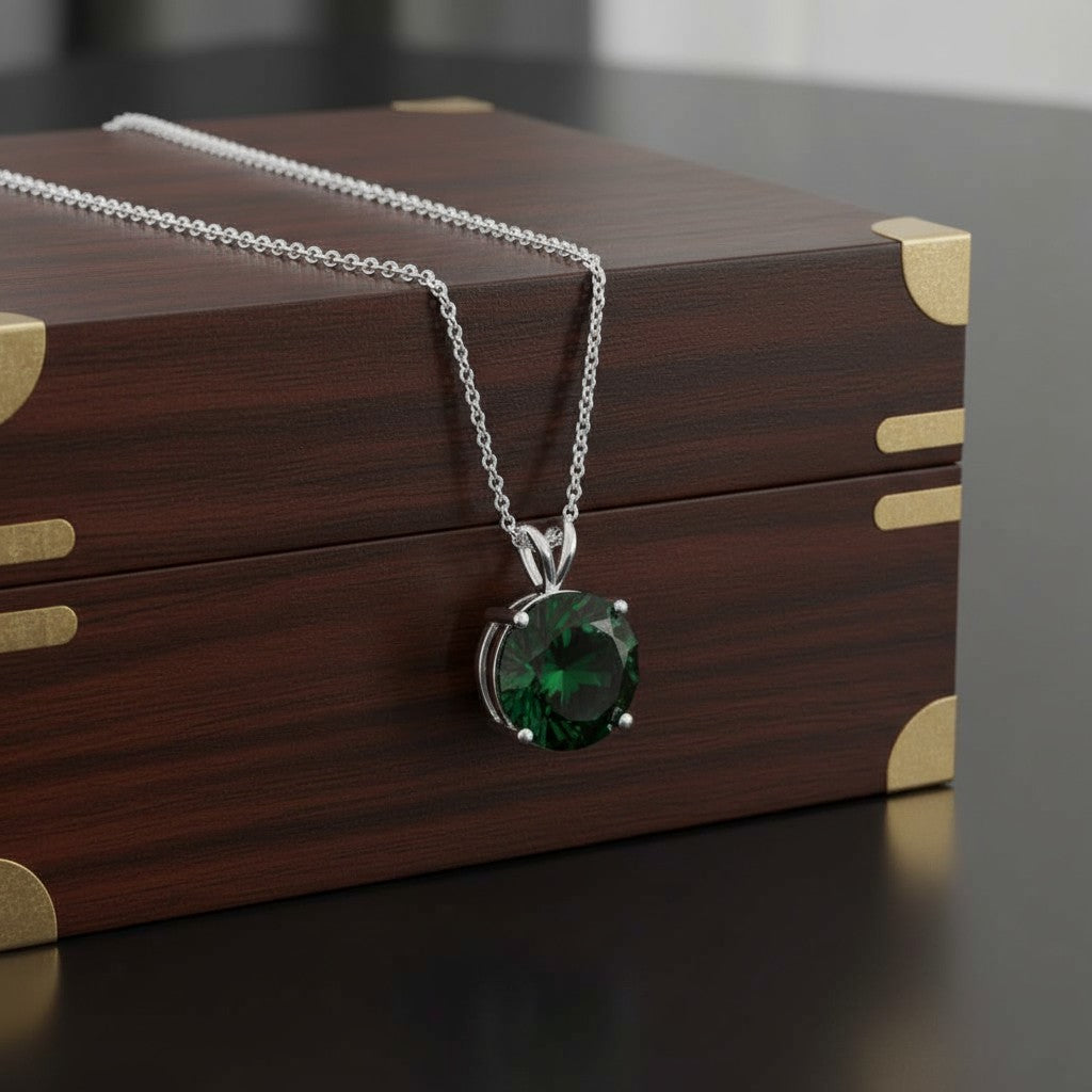 "Circle of Life" Round Portuguese Cut Pendant 15mm - Granted Quality 