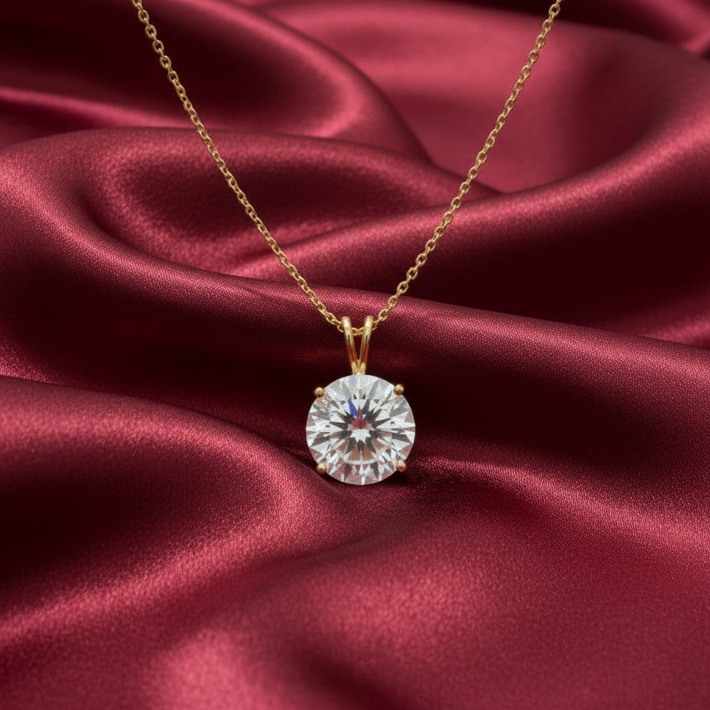 "Circle of Life" Round Portuguese Cut Pendant 15mm - Granted Quality 