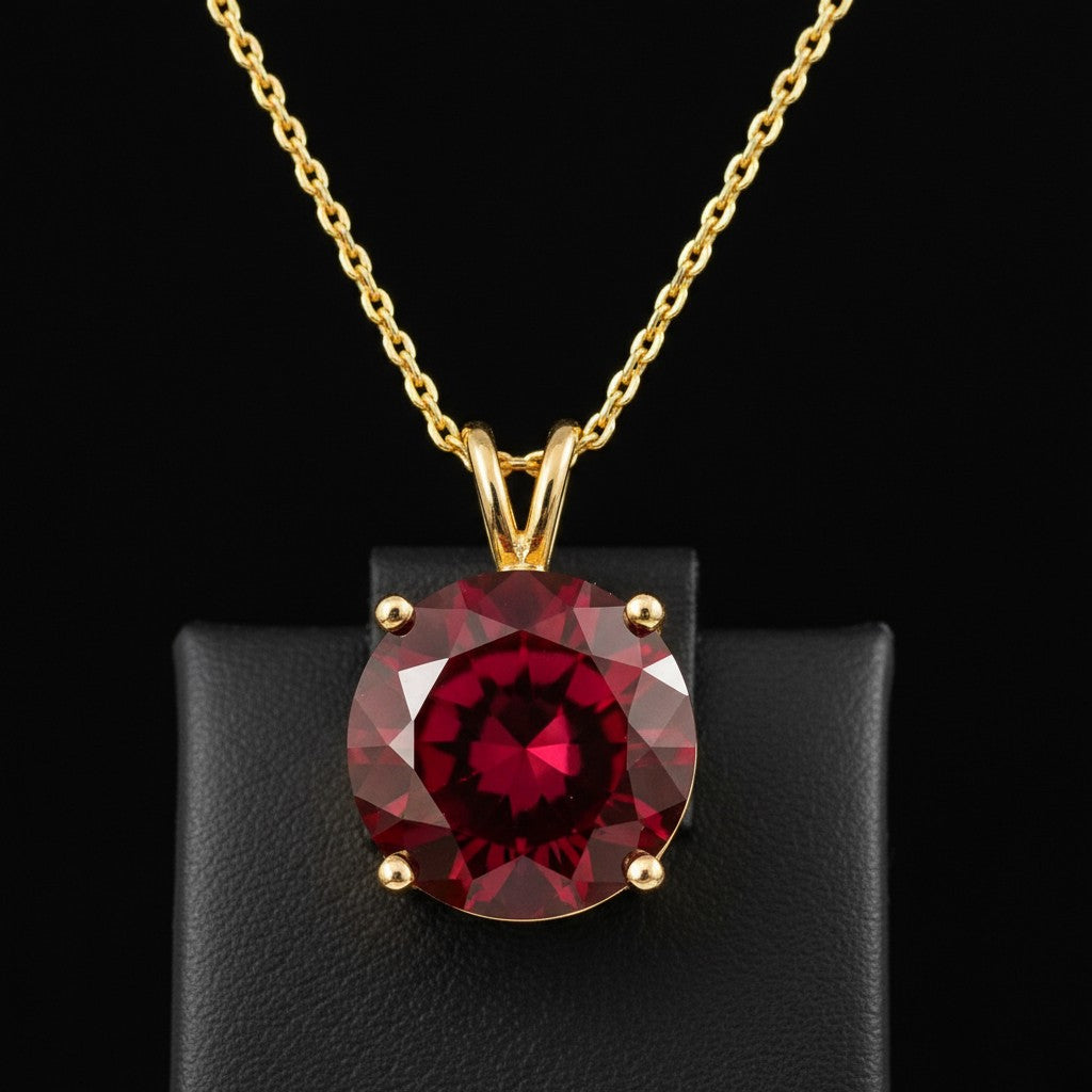 "Circle of Life" Round Portuguese Cut Pendant 15mm - Granted Quality 