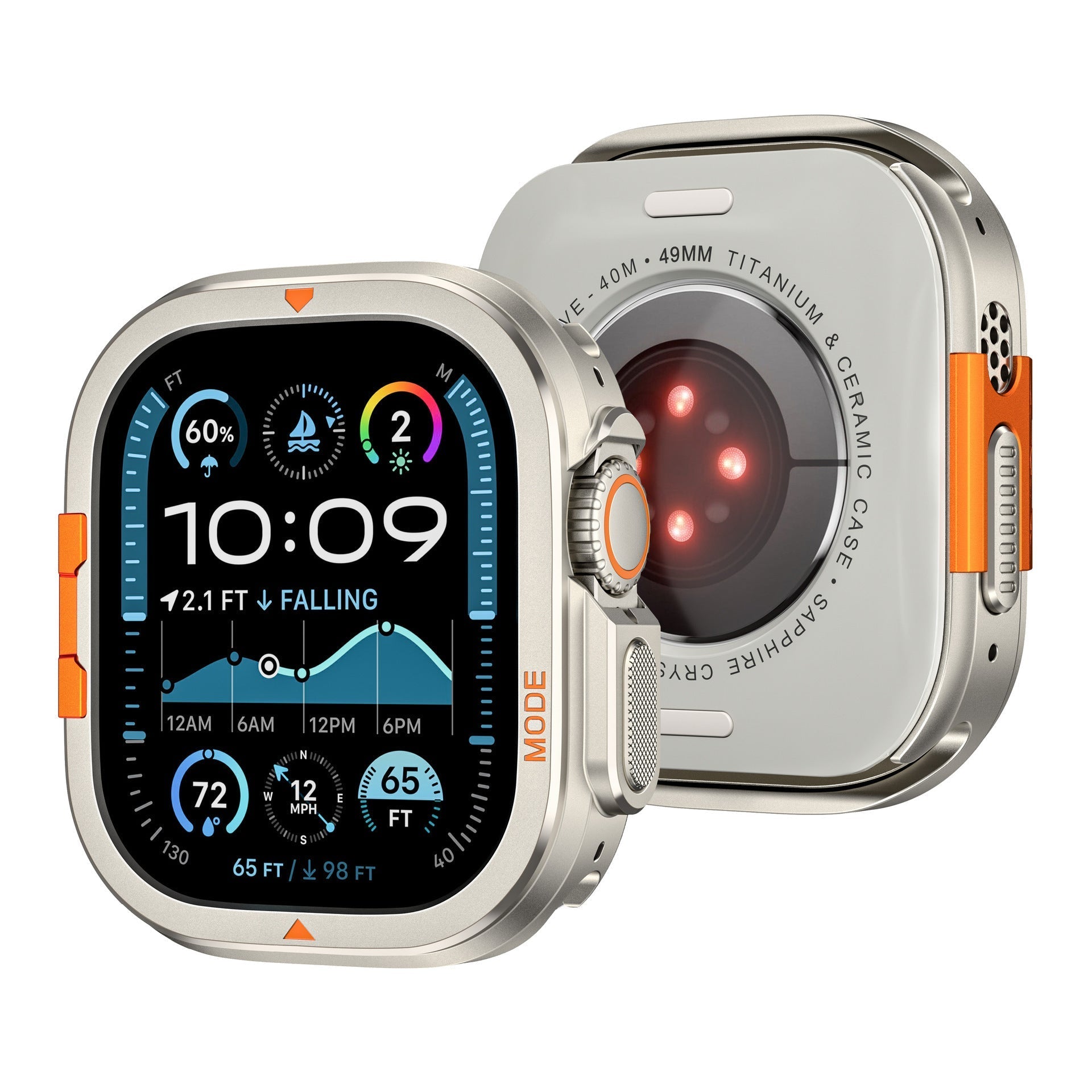 Apple Watch Zinc Alloy Electroplated Protective Case