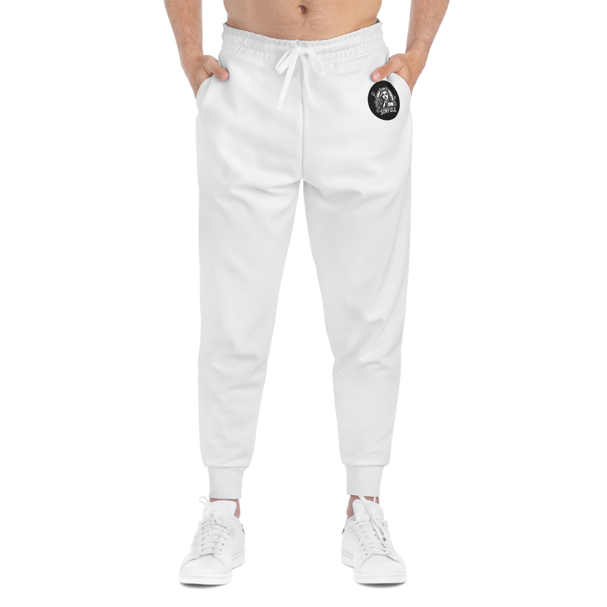 UA White SX Logo Athletic Joggers - Unisex