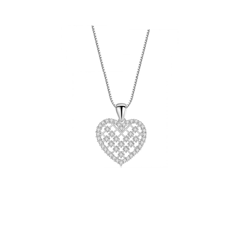 Crystal Heart Necklace - Granted Quality 