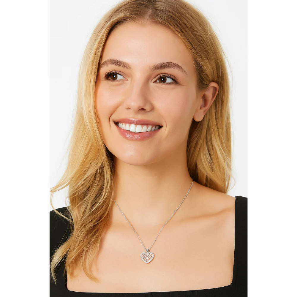 Crystal Heart Necklace - Granted Quality 