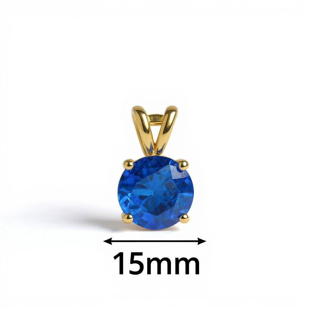 "Circle of Life" Round Portuguese Cut Pendant 15mm - Granted Quality 