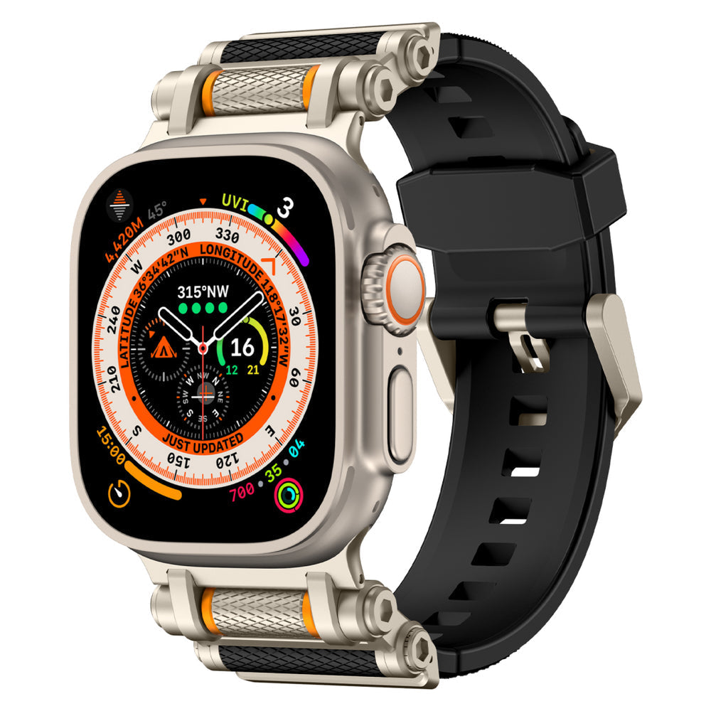Tactical Destiny Gear Rotating Silicone Band For Apple Watch