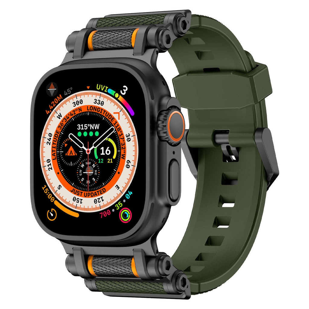 Tactical Destiny Gear Rotating Silicone Band For Apple Watch
