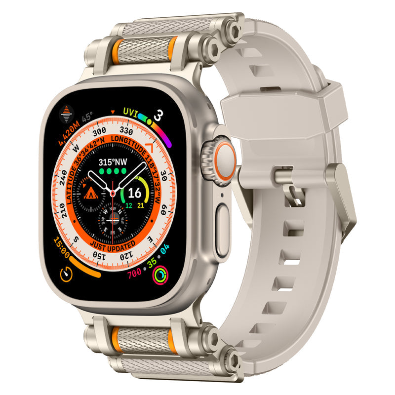 Tactical Destiny Gear Rotating Silicone Band For Apple Watch