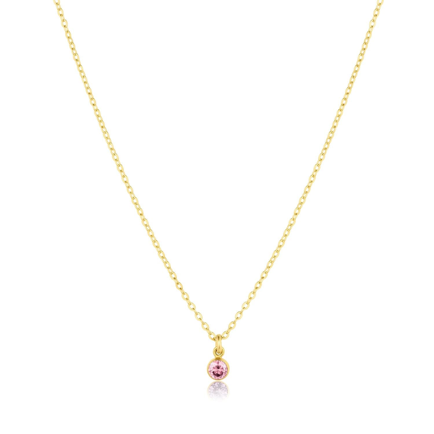 Birthstone Charm Necklace - Granted Quality 