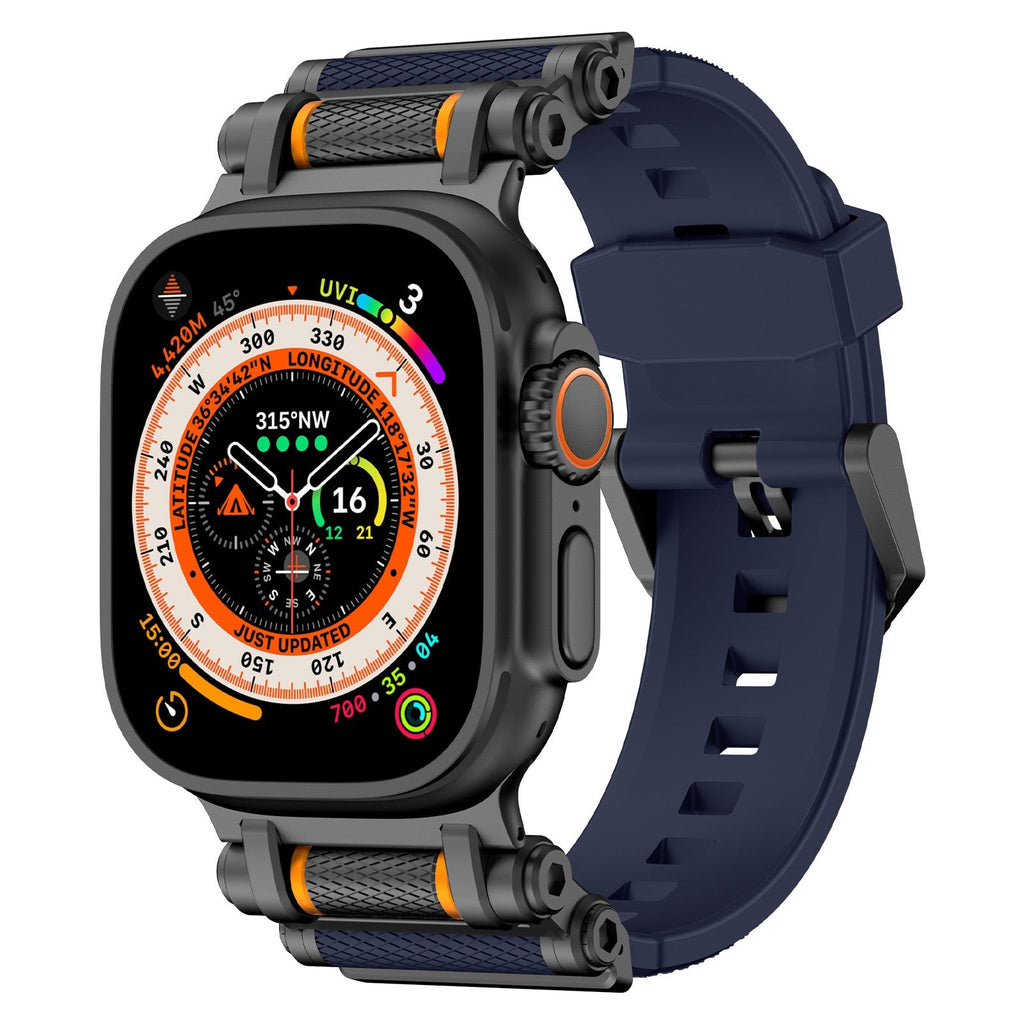 Tactical Destiny Gear Rotating Silicone Band For Apple Watch