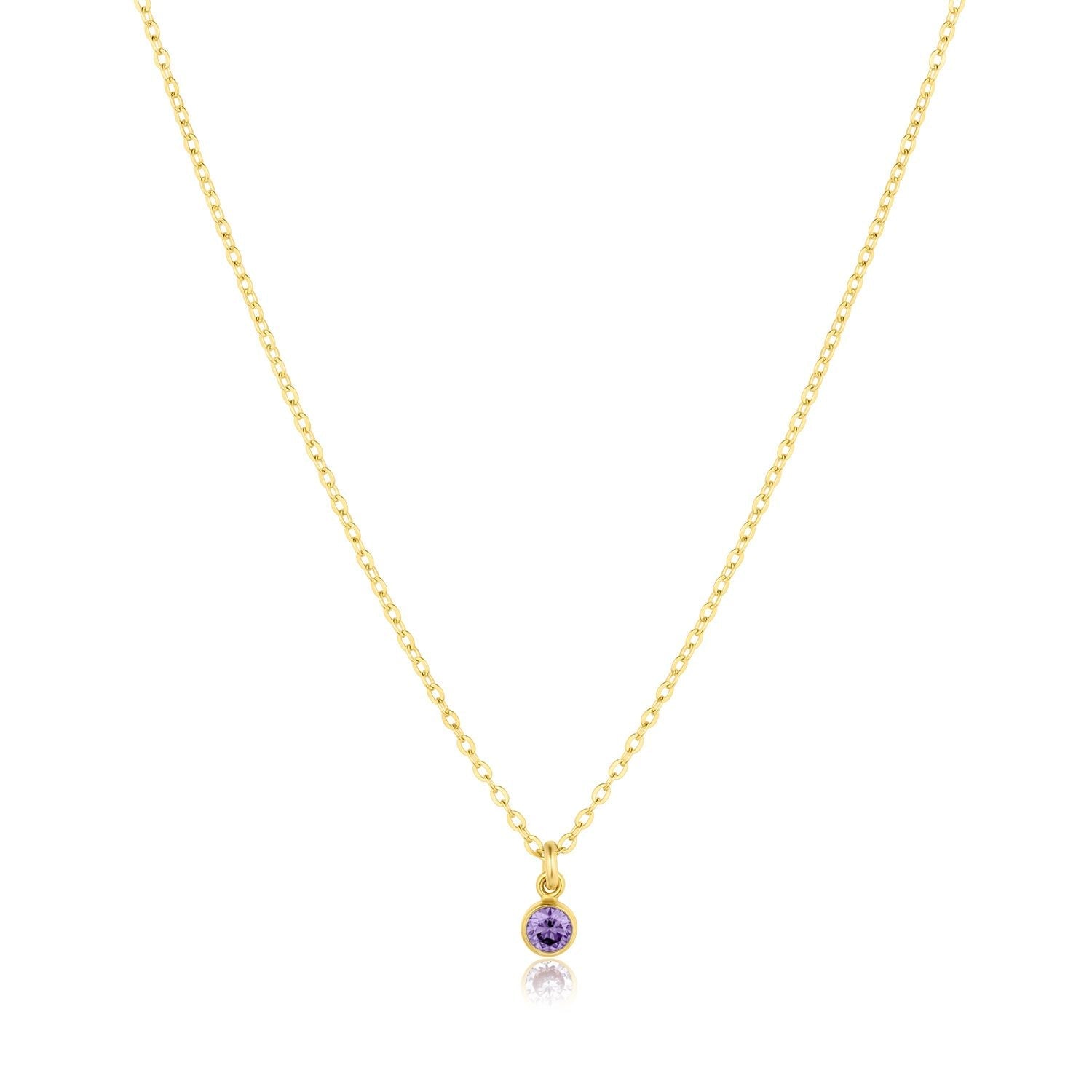 Birthstone Charm Necklace - Granted Quality 