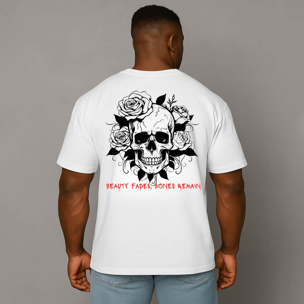 EA Men's Oversized Skull & Roses Tee - Granted Quality 