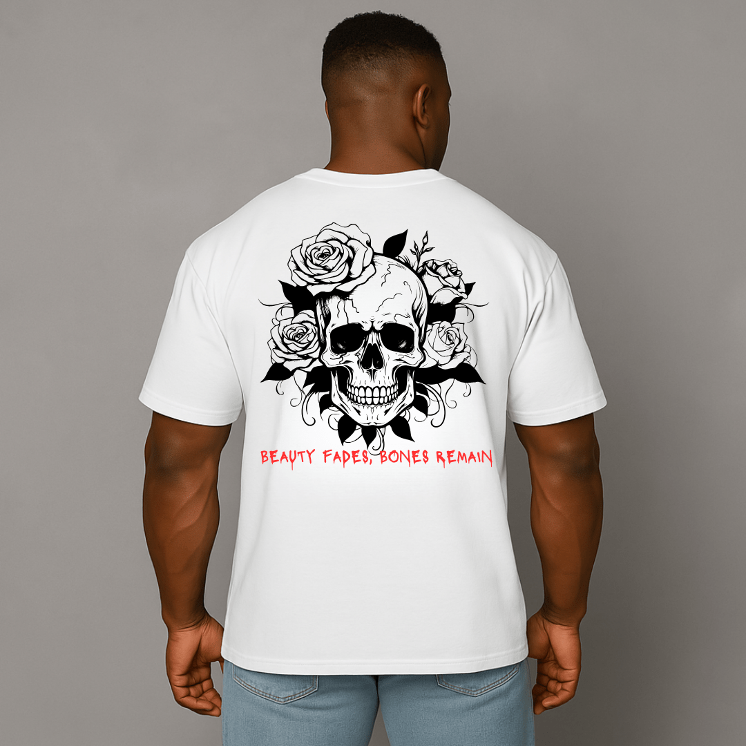 EA Men's Oversized Skull & Roses Tee - Granted Quality 