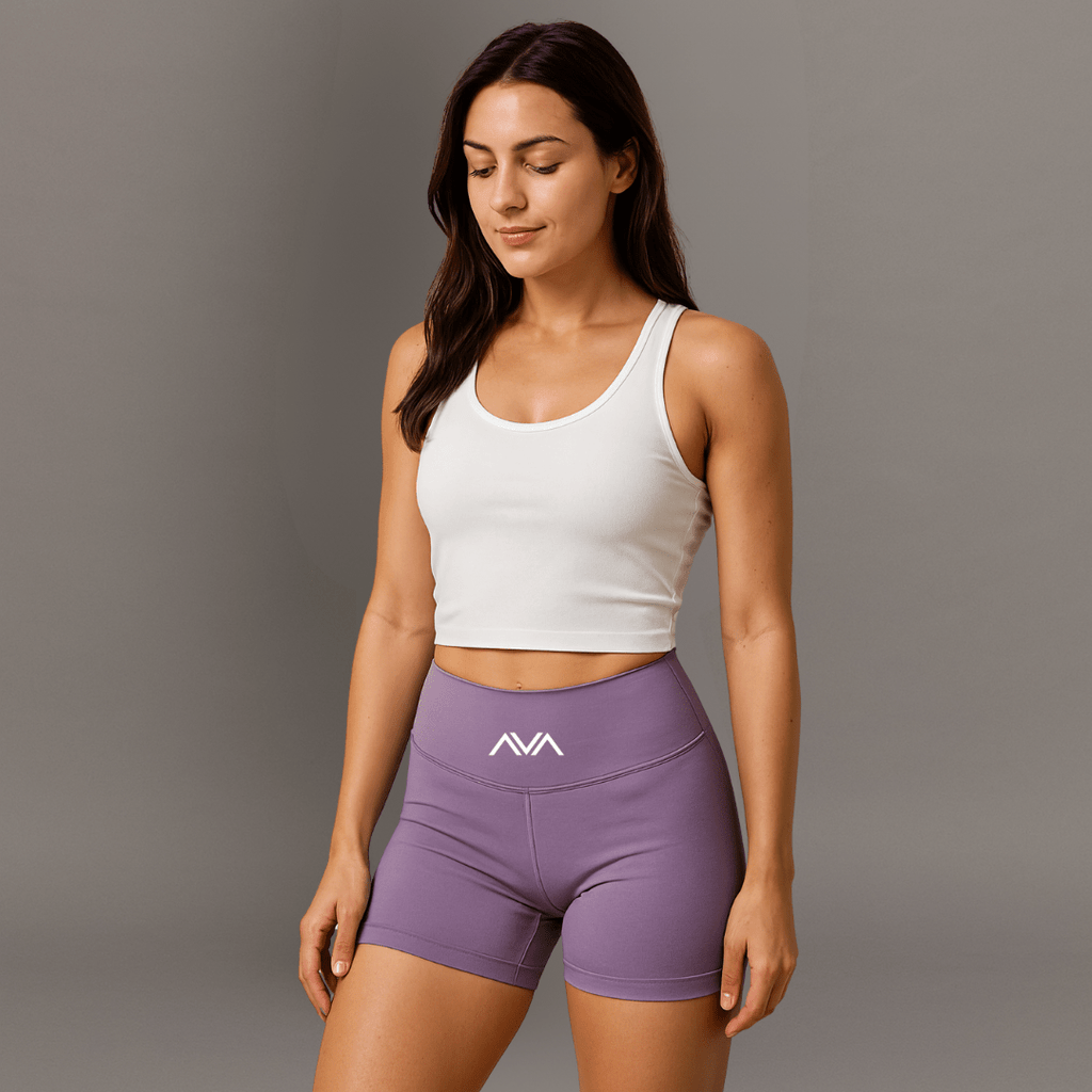 AE Yoga Performance Shorts for Women - Light Purple - Granted Quality 