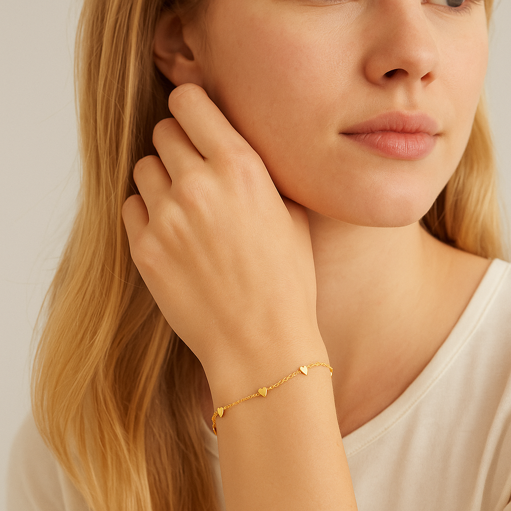 Forever Yours Heart Charm Bracelet - Granted Quality 