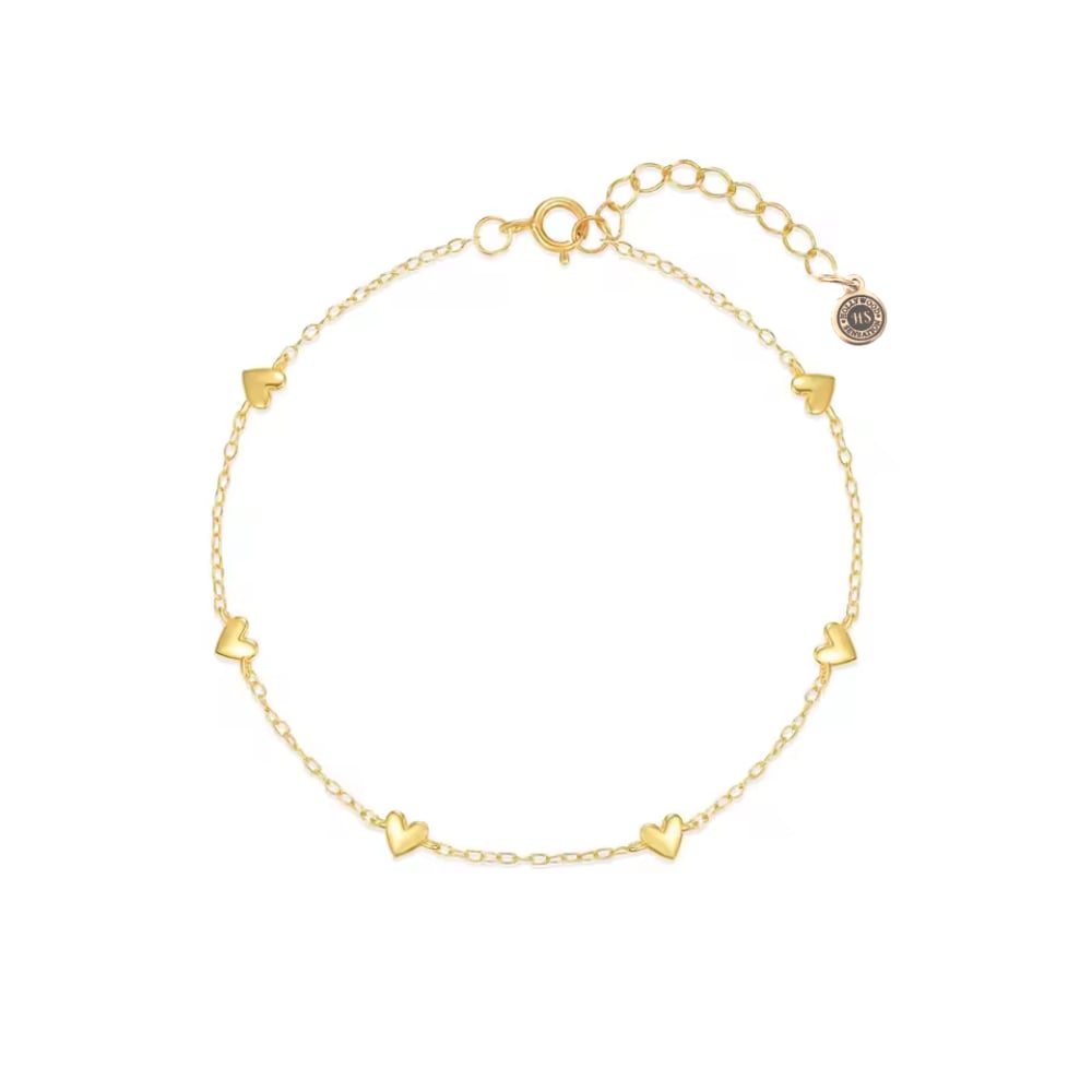 Forever Yours Heart Charm Bracelet - Granted Quality 