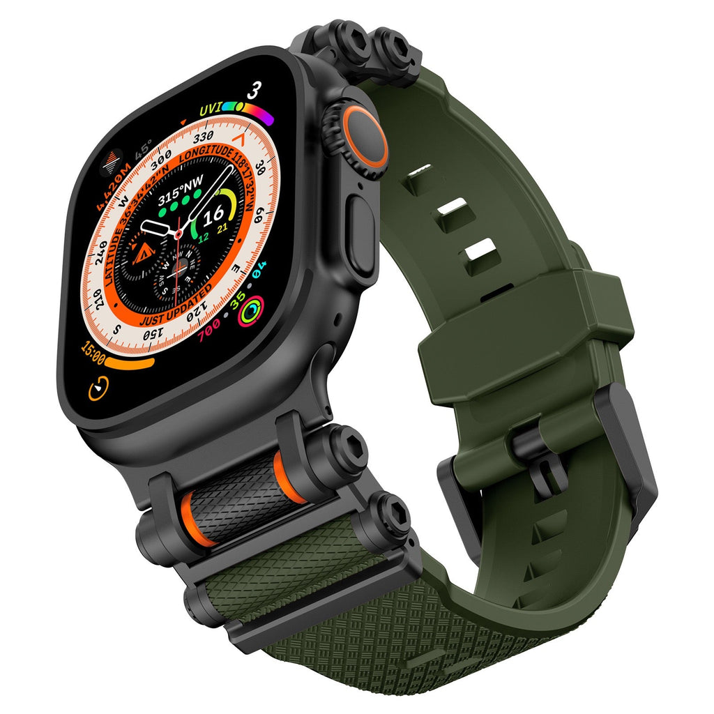 Tactical Destiny Gear Rotating Silicone Band For Apple Watch