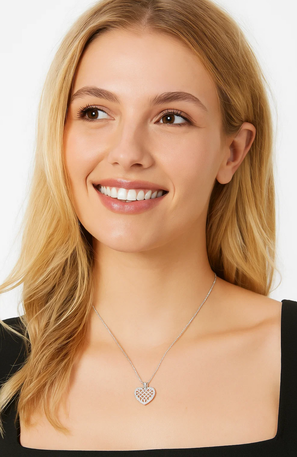 Crystal Heart Necklace - Granted Quality 