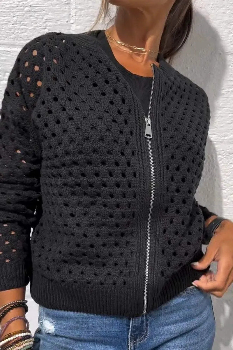 Hollow Knitted Jacket