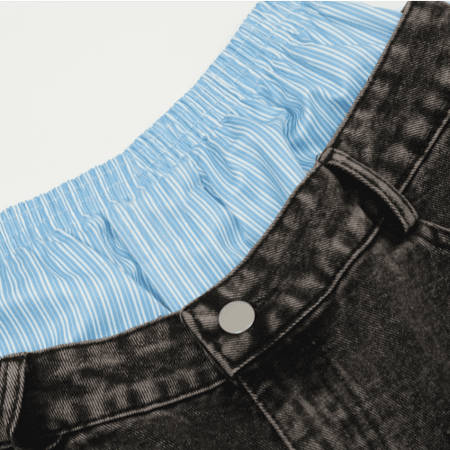 Palestine Design Unisex-Jeans mit doppeltem Bund, weitem Bein und Baggy-Schnitt. Endgültiger Verkauf. 