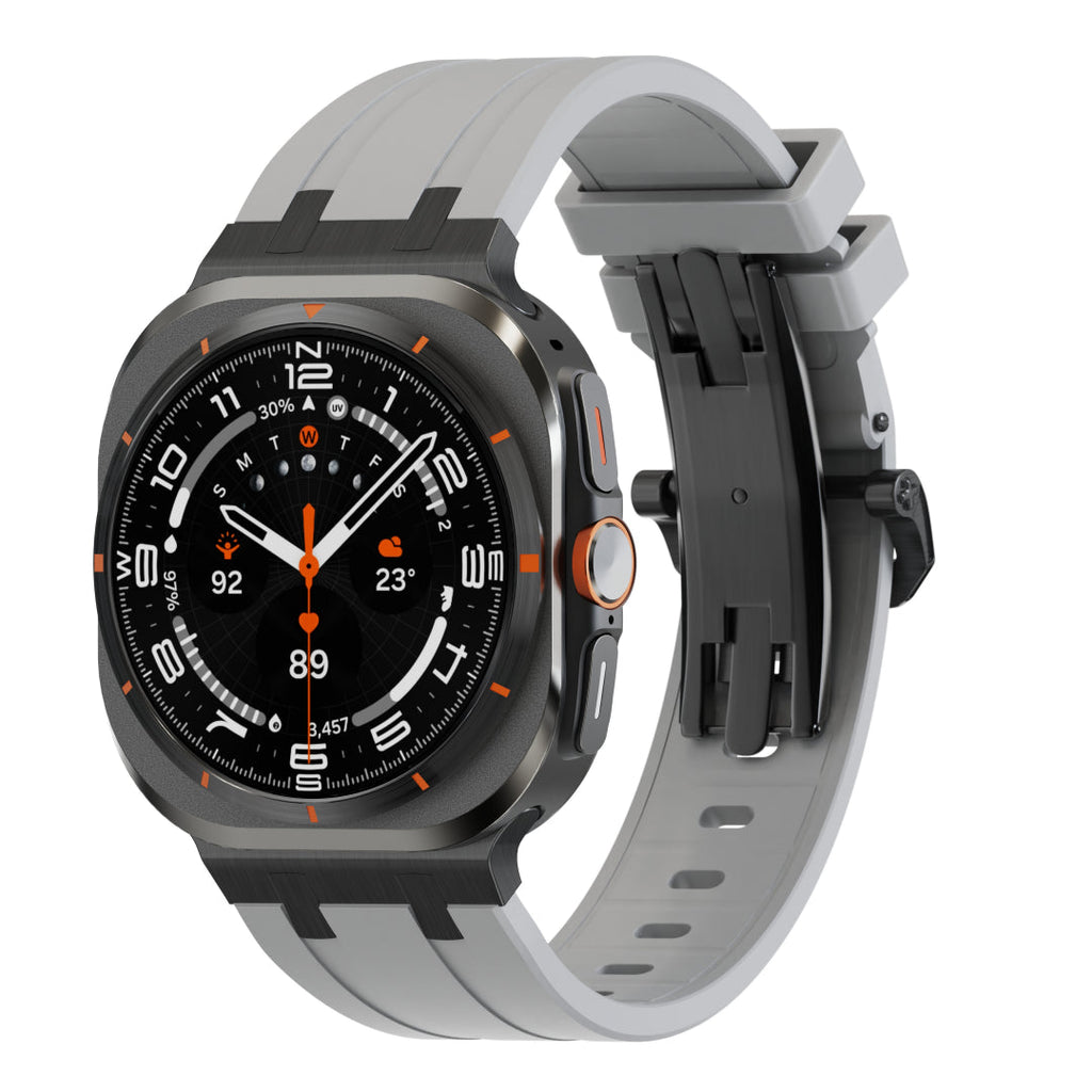 Luxury AP Butterfly Buckle Silicone Band For Galaxy Watch 20mm