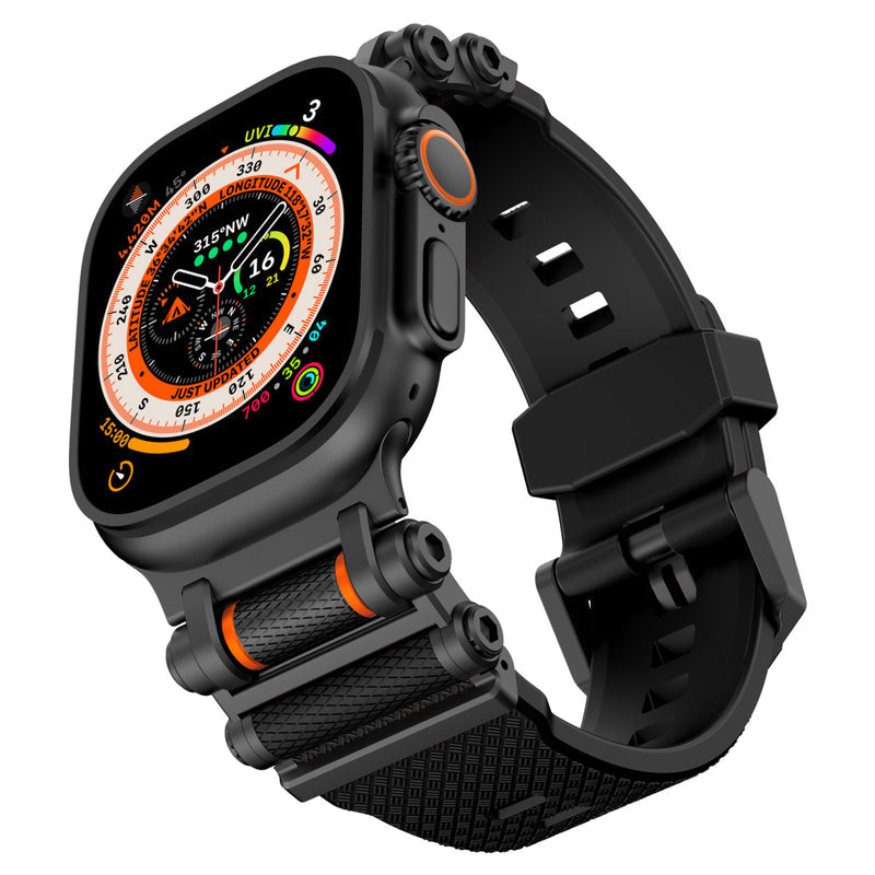 Tactical Destiny Gear Rotating Silicone Band For Apple Watch