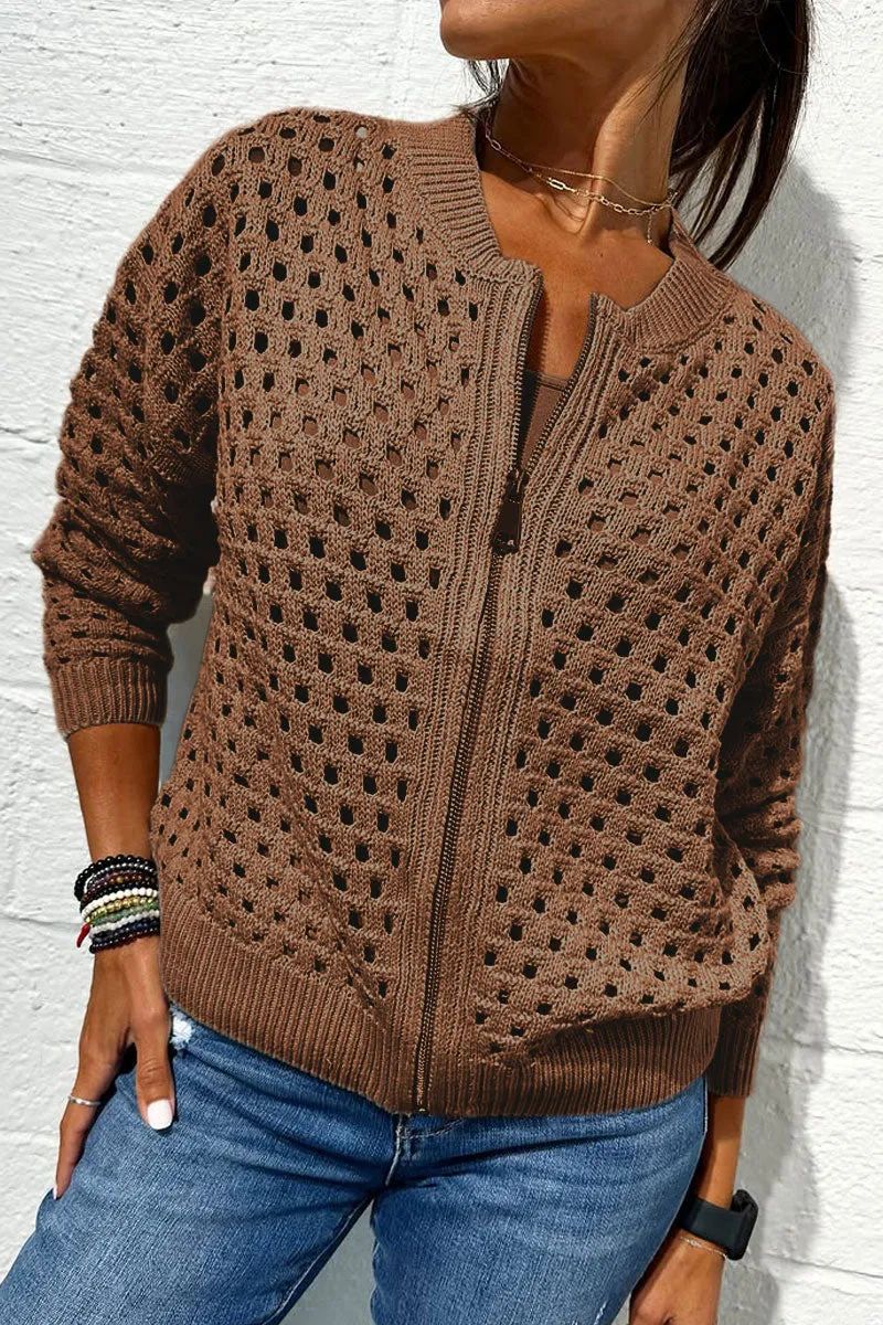Hollow Knitted Jacket