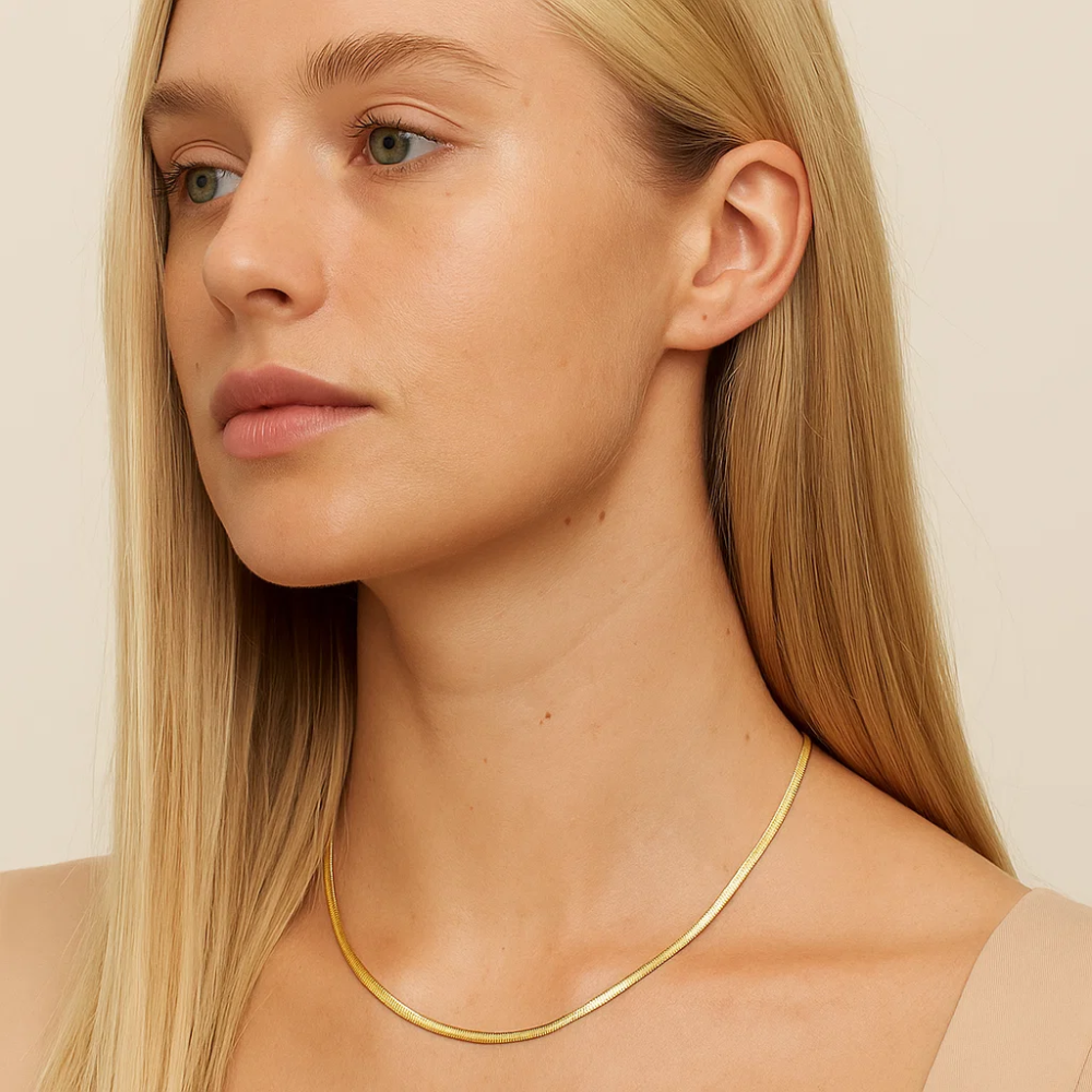 The Eliana Gold Snake Chain Necklace - Granted Quality 