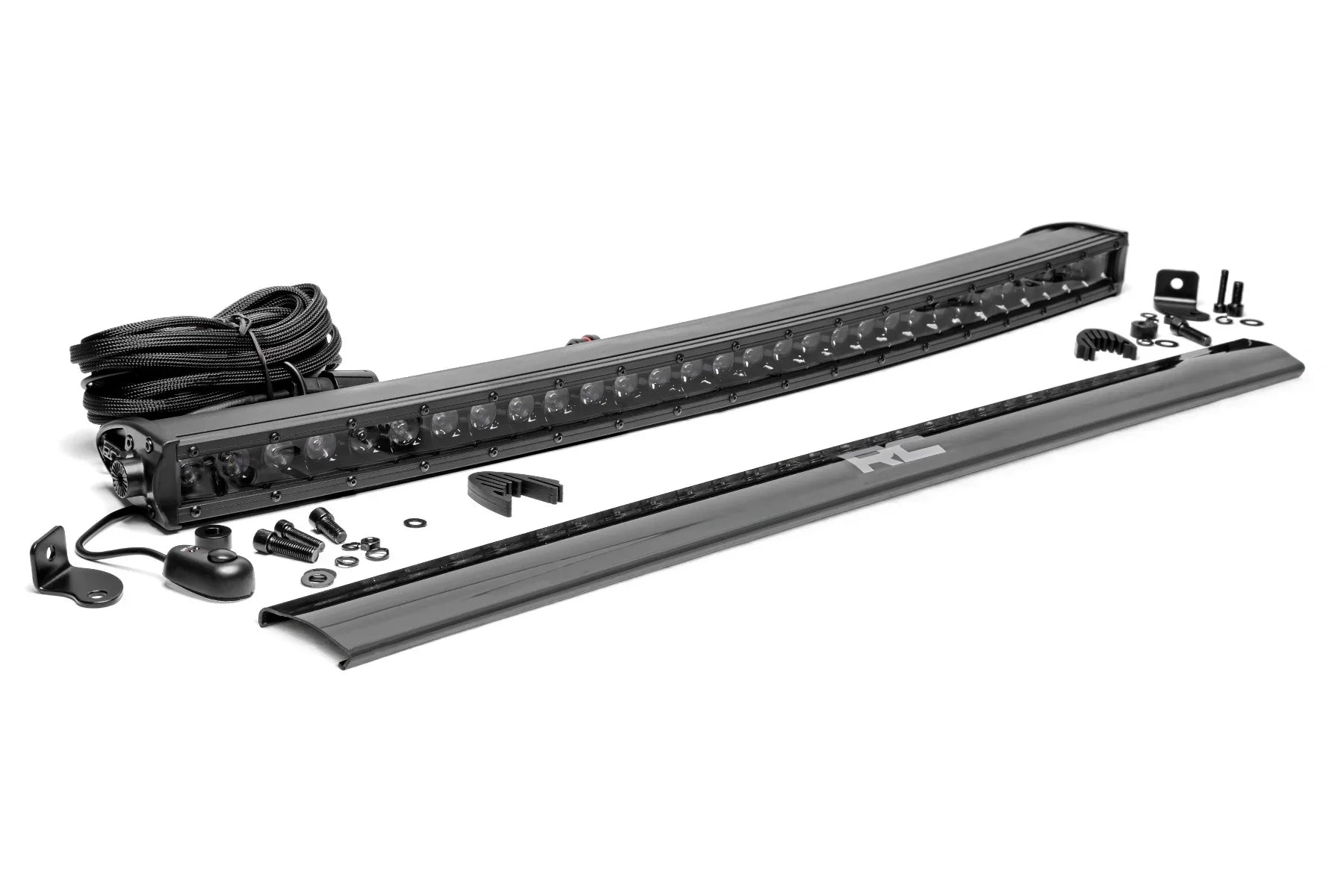 Rough Country 30 Inch Black Series LED Light Bar Curved | Single Row - Granted Quality 