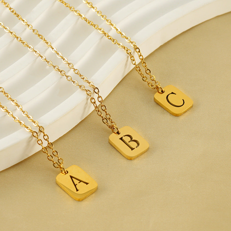 Titanium Letter Necklace