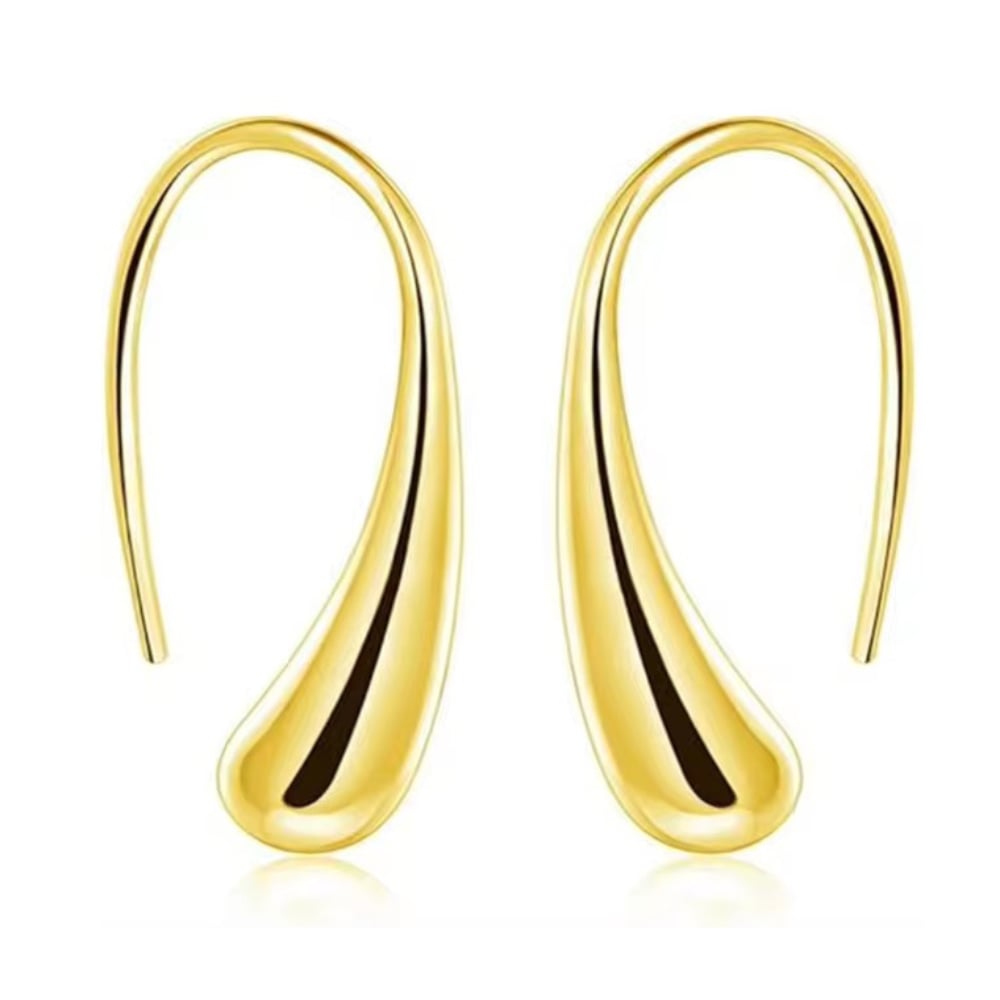 Isabella Eternal Drops Dainty Teardrop Dome Earrings - Granted Quality 