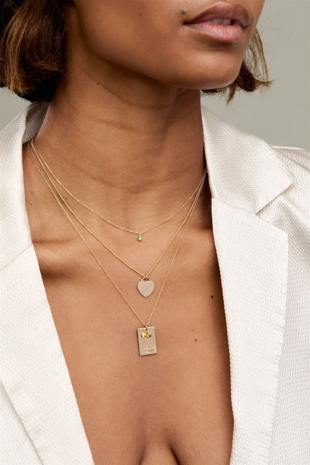 Birthstone Charm Necklace - Granted Quality 