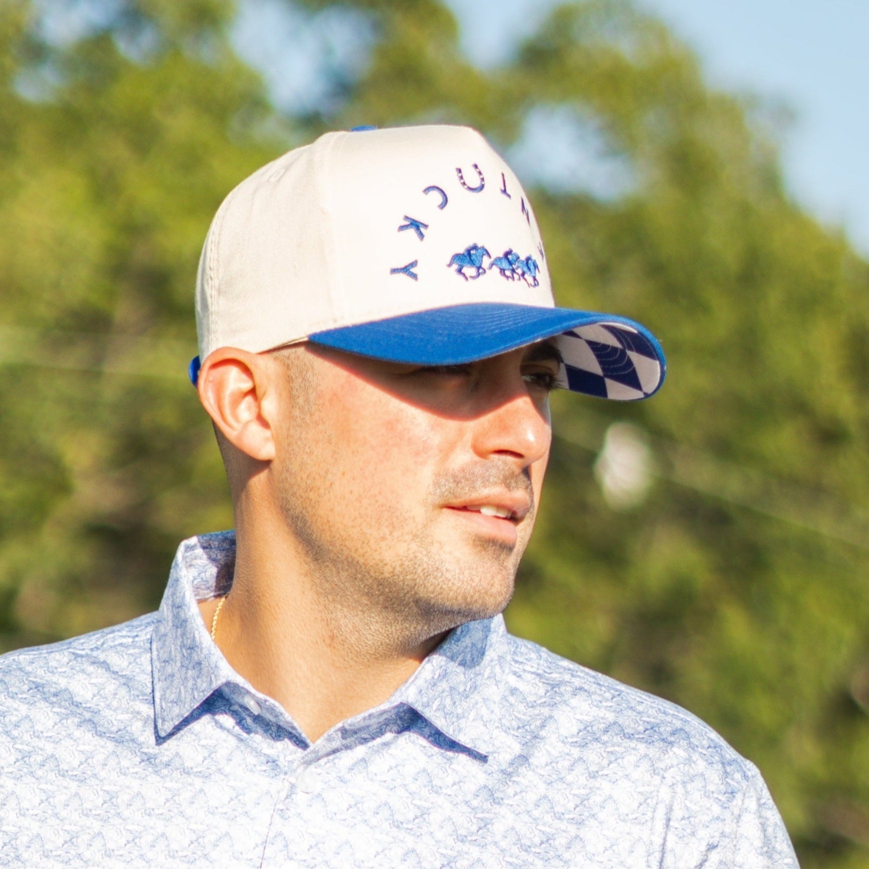 Royal Blue Hoof Kentucky Hat - Granted Quality 