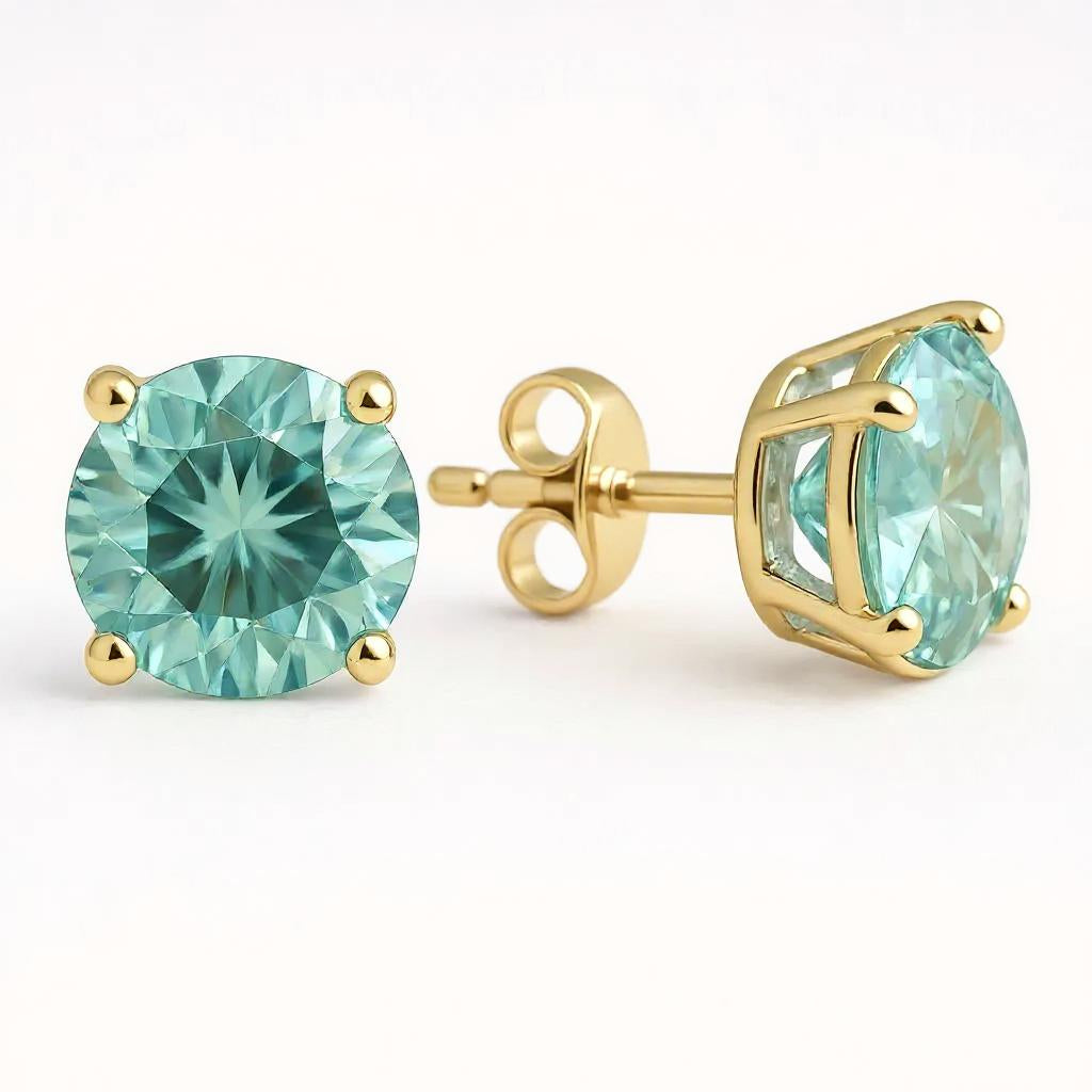 "Soothing Whispers" Portuguese Cut Pierced Earrings 5mm - Granted Quality 