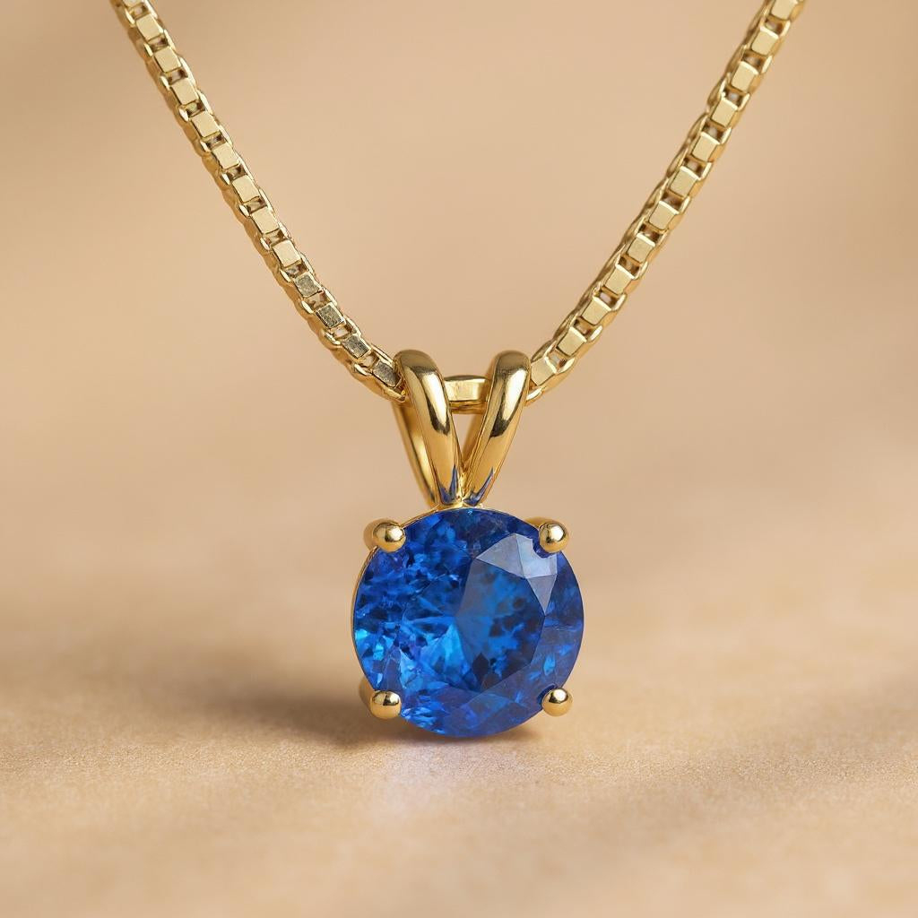 "Circle of Life" Round Portuguese Cut Pendant 8MM - Granted Quality 