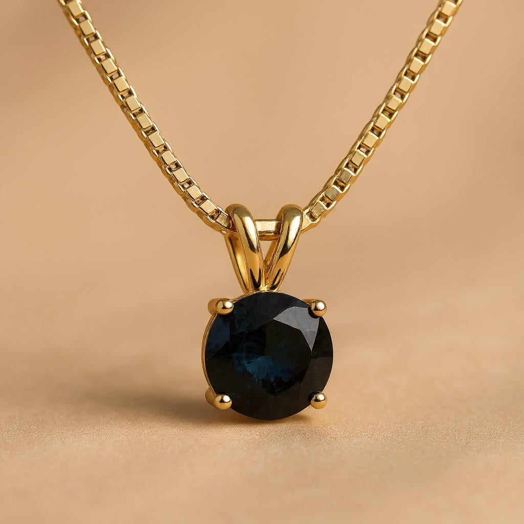 "Circle of Life" Round Portuguese Cut Pendant 8MM - Granted Quality 