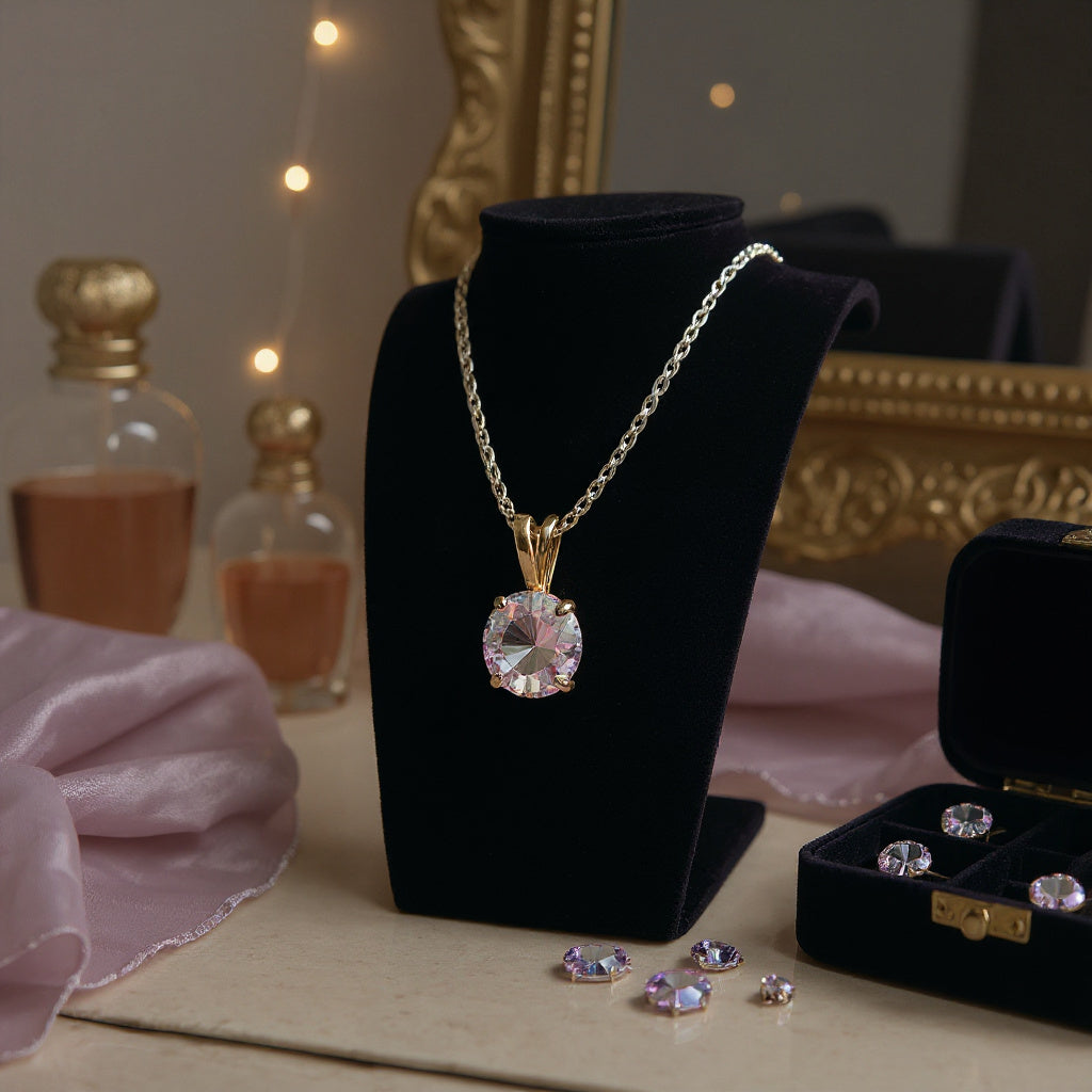 "Circle of Life" Round Portuguese Cut Pendant 15mm - Granted Quality 