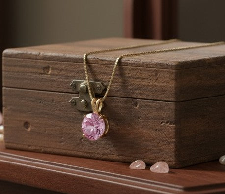 "Circle of Life" Round Portuguese Cut Pendant 8MM - Granted Quality 