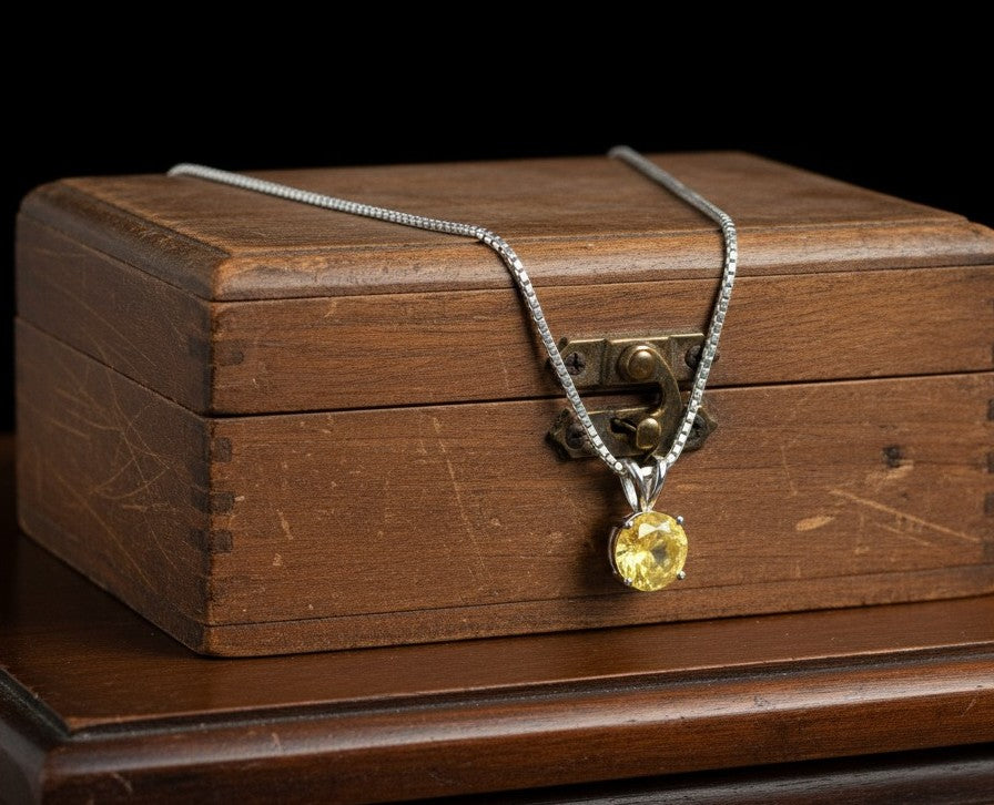 "Circle of Life" Round Portuguese Cut Pendant 8MM - Granted Quality 