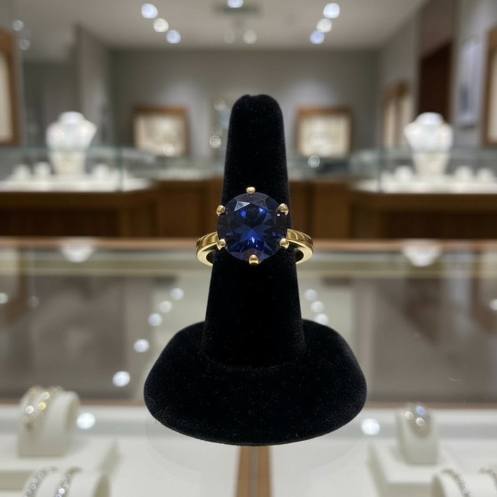 "Circle of Life" Round Portuguese Cut Ring 10mm - Granted Quality 