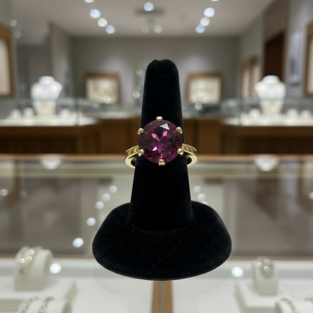 "Circle of Life" Round Portuguese Cut Ring 10mm - Granted Quality 