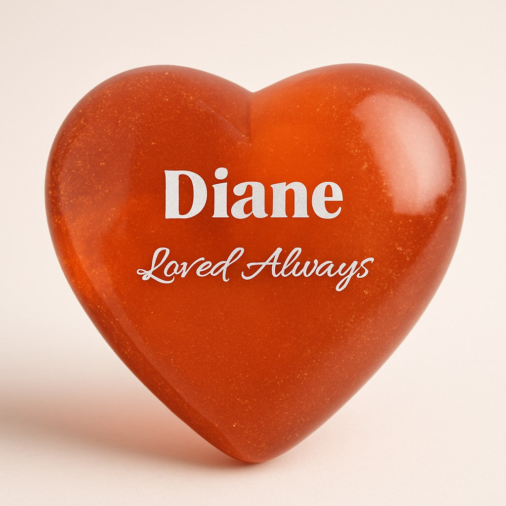 "Companion Memory" Heart  Appr. 2¾″ x 2¾″ x ¾″- 1″ Thick - Granted Quality 